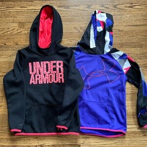 Pair of Under Armour sweatshirts, YLG